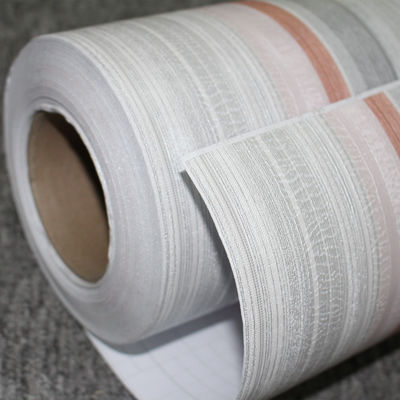0.1mm-0.15mm PVC بدون پوست و چسب کاغذ دیواری درخشش بالا لمس نرم