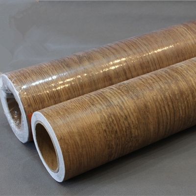 122cm*50m فیلمی PVC دانه چوبی با چسب حساس به فشار آکریلیک