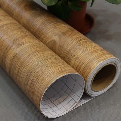 فیلم پلاستیکی خود چسبنده نازک با بافت چوبی 60cm*10m برای مبلمان بازسازی شده
