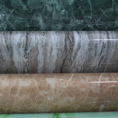 پانل تزئینی PVC سطح درخشان برای کابینت آشپزخانه، ساخته شده با استفاده از فرآیند فشار غشاء خلاء.